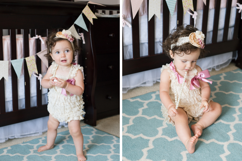 a vintage inspired one year-old milestone session | © Expressions by Jamie | www.expressionsbyjamie.com