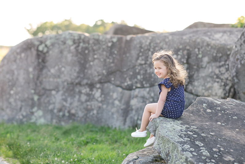 Outdoor spring three year old milestone session | Devil's Den Photos | Gettysburg, PA Photographer | Jamie Fisher Collective | www.jamiefishercollective.com