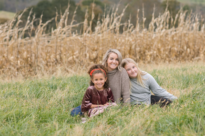 Fall corn field family session | Family farm photos | Sabillasville, MD family photographer | Jamie Fisher Collective | www.jamiefishercollective.com