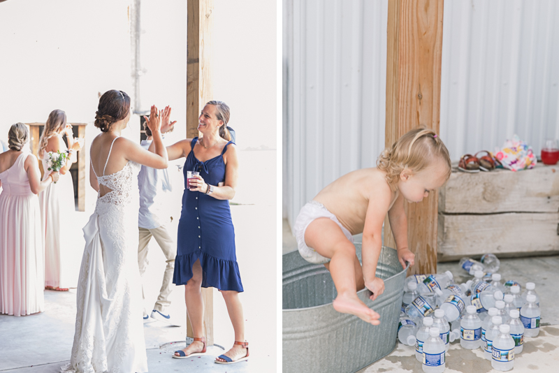 This navy and blush summer wedding at The Goldfish Barn was full of endless laughter and love. It was a family centered wedding with unique wedding details. For more from Gettysburg, PA wedding photographer visit Jamie Fisher Collective | www.jamiefishercollective.com
