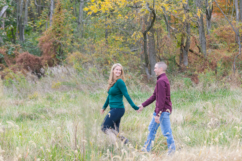 This fall Carroll Commons engagement session featured dogs in engagement photos. This session also included fishing at The Lodge at Gettysburg. For more Gettysburg engagement photos visit Pennsylvania engagement photographer Jamie Fisher Collective  at www.jamiefishercollective.com