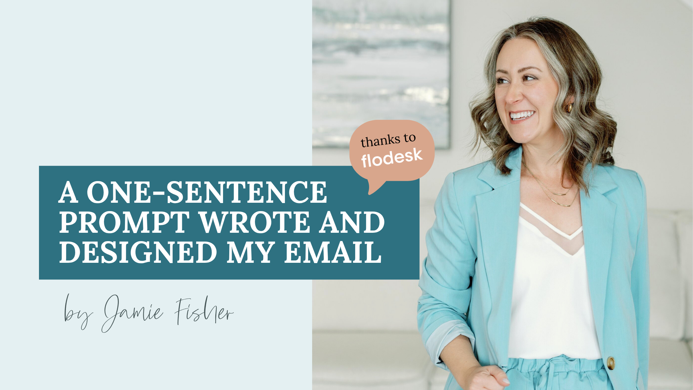 Jamie Fisher testing Flodesk Studio to design a freebie email in four and a half minutes